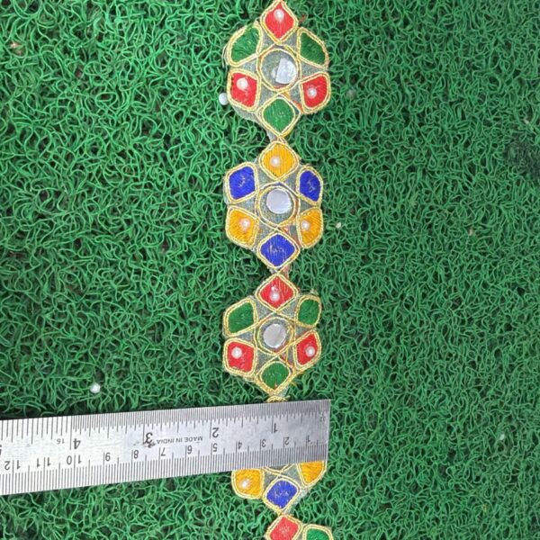 Hexa Floral Mirror Decorative Lace – 9 Meter