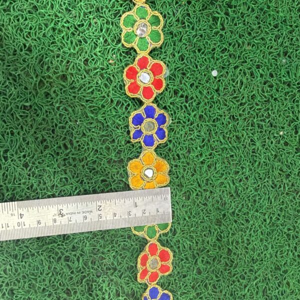 Mini Floral Mirror Chain Lace – 9 Meter
