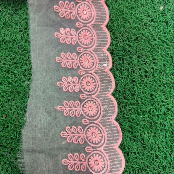 Organza Hanging Flower Cutwork Lace – 20 Meter