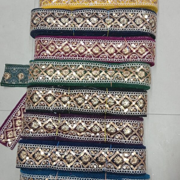 Sunburst Diamond Velvet Lace – 9 Meter