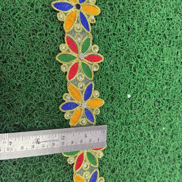 Designer Six Petal Floral Lace – 9 Meter