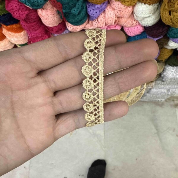 Beige Floral Drop GPO Lace – 20 Meter
