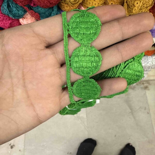 Green Coin Chain GPO Lace – 20 Meter